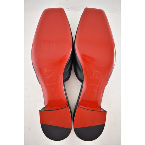 Christian Louboutin Mimiflirt 30 Black Ballet Ballerina Slide Block Heel Mule 39 - Picture 14 of 14